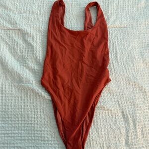 Zara Rust One Piece Swimsuit